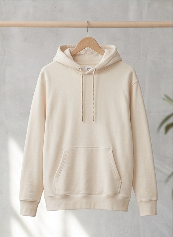 Hoodie Basic Cream