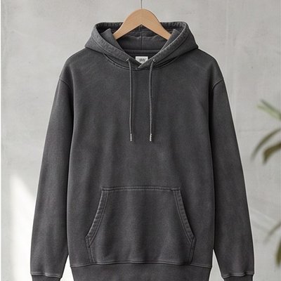 Hoodie Washed Grey